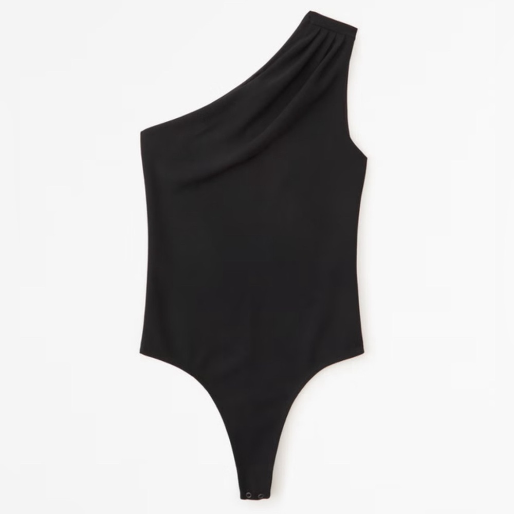Black One-Shoulder Bodysuit